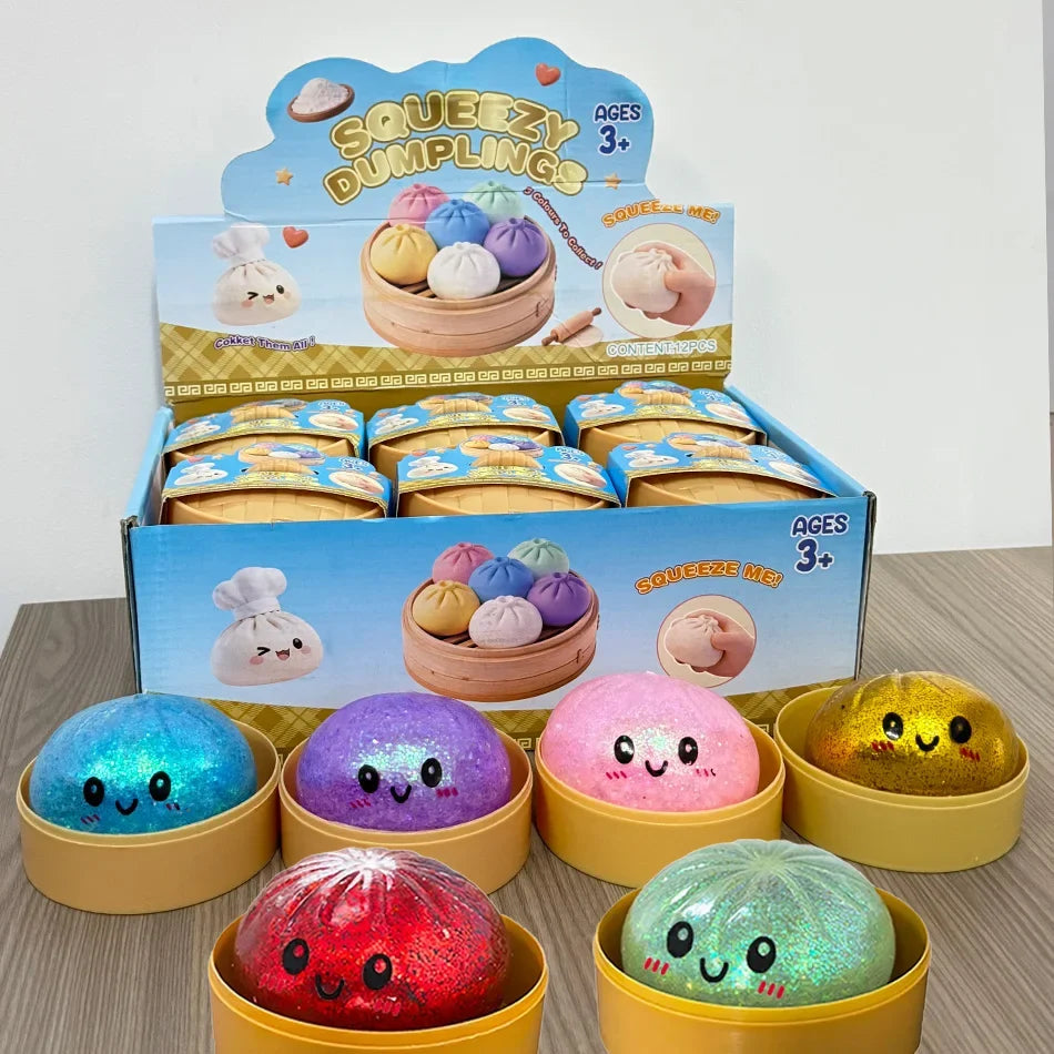 Colorful Squishy Dumpling Toys