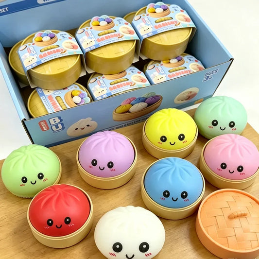 Colorful Squishy Dumpling Toys