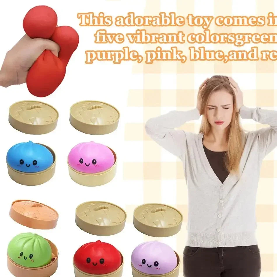 Colorful Squishy Dumpling Toys