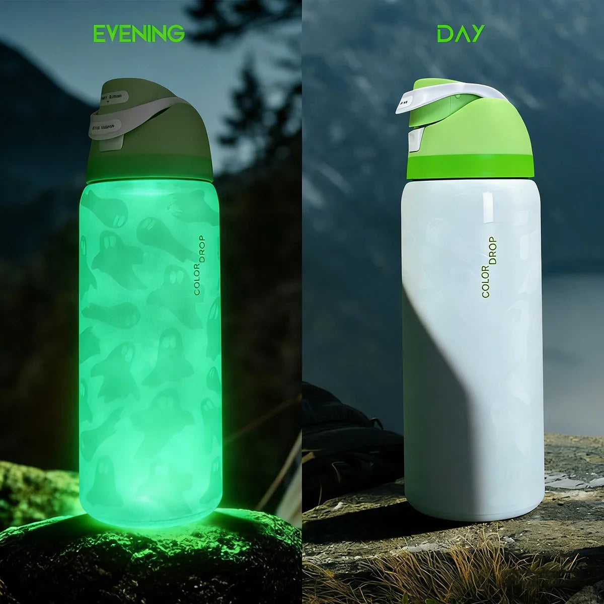 Ghost Glow Insulated Water Bottle